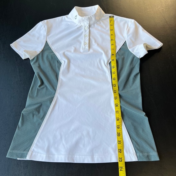 Cavalleria Toscana S/S Jersey Competition Polo with Perforated Inserts - Picture 9 of 13